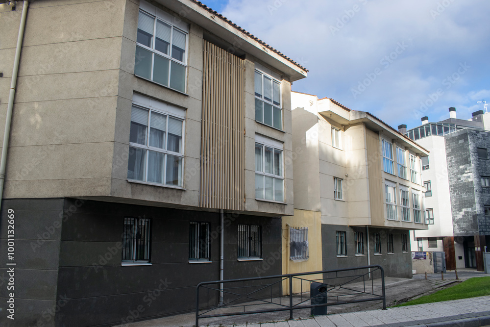 Casas antiguas de casco histórico de Burgos, España Casas antiguas de casco histórico de Burgos, España