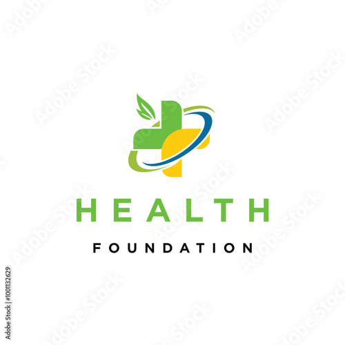 Creative health foundation logo design