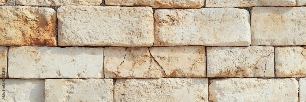 Fototapeta premium Vintage Texture of Stone Wall in Close-Up Shot