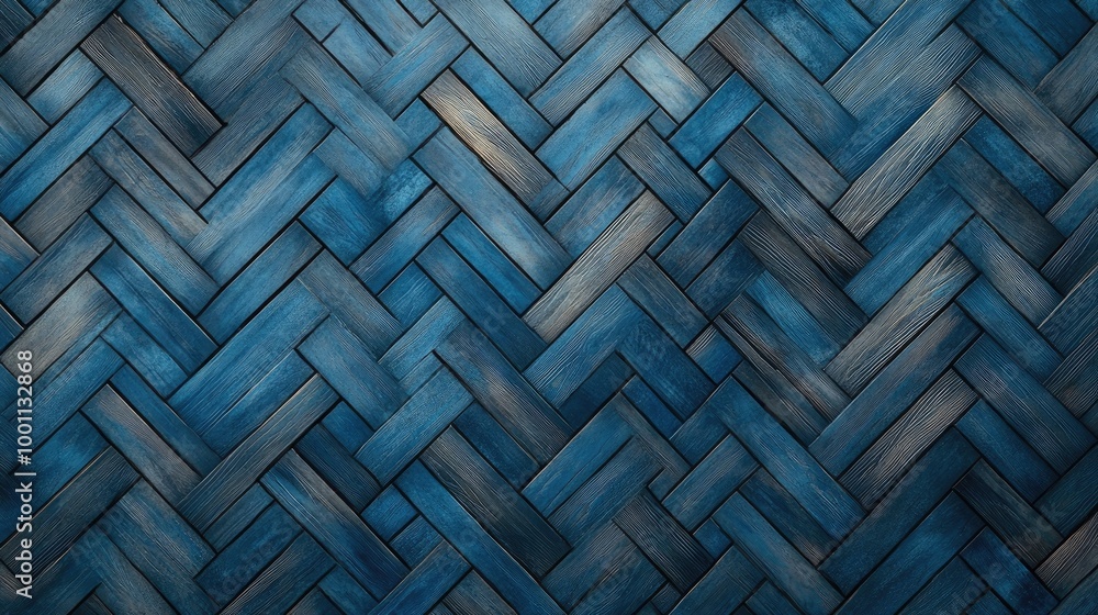 A seamless blue oak parquet floor with a herringbone design, showcasing the cool tones and intricate pattern of the wood. A seamless blue oak parquet floor with a herringbone design, showcasing the cool tones and intricate pattern of the wood.