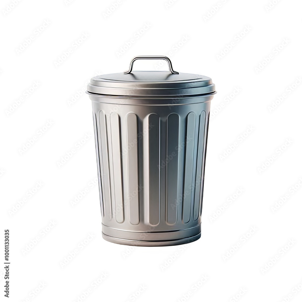 Trash can isolated on transparent background Trash can isolated on transparent background