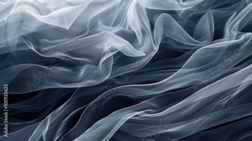 White abstract smoke wave background mixed with black smoke, in creative abstract style