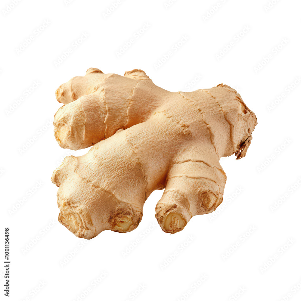 Fresh ginger root on a transparent background Fresh ginger root on a transparent background