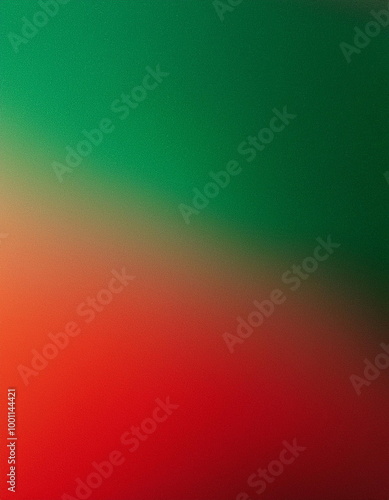 modern and simple green and red gradient colors background with grain rough texture