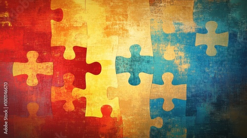 Colorful Puzzle Background