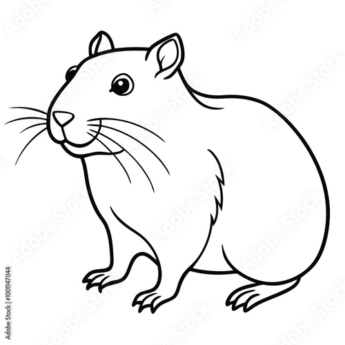 Rodent Gopher Vector Art.