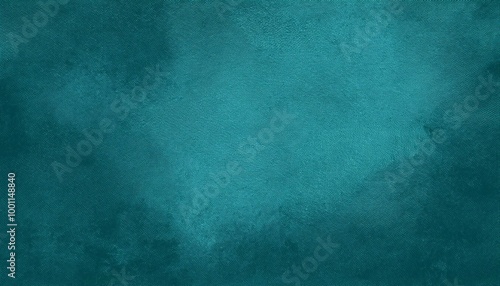 Abstract dark aquamarine turquoise concrete stone paper texture background banner, trend color 2020