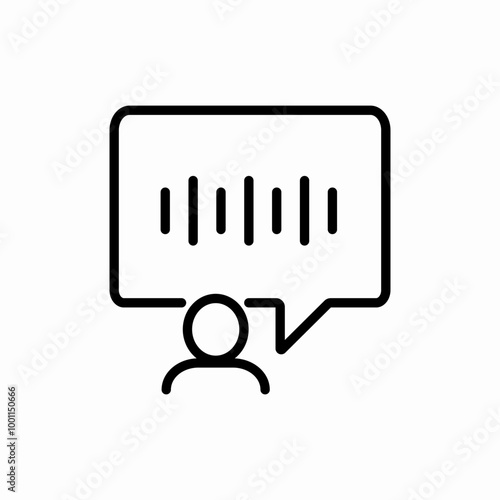 voice message icon sign vector