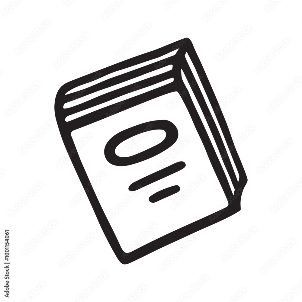 Doodle book icon handdrawn with ink pen. Knowledge and education symbol painted in grunge freehand style. PNG isolated on transparent background and vector illustration Doodle book icon handdrawn with ink pen. Knowledge and education symbol painted in grunge freehand style. PNG isolated on transparent background and vector illustration