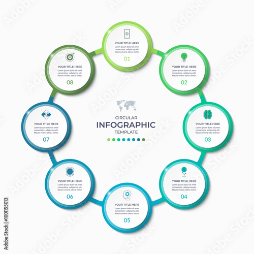 infographic, circle, template, round, chart, 7, seven, step, layout, vector, diagram, sign, cycle, infochart, presentation, data, graph, design, element, progress, information, business, concept, repo