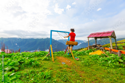 Gito is a plateau in the Çamlıhemşin district of Rize province. The plateau is located in the Çat valley at an altitude of 2070 meters. photo