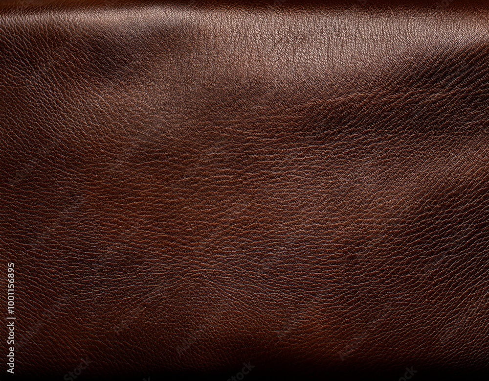 Dark brown chocolate rustic leather texture - Background banner panorama long