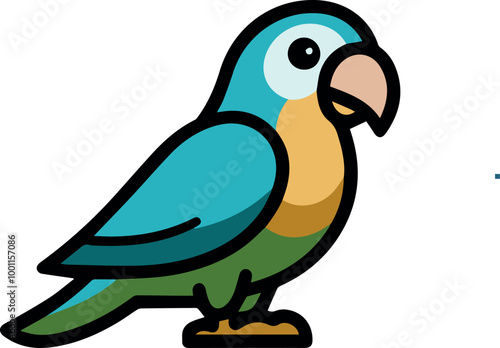 colorful parrot clipar