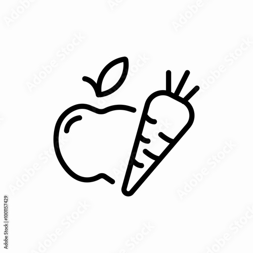 healty food icon sign vector