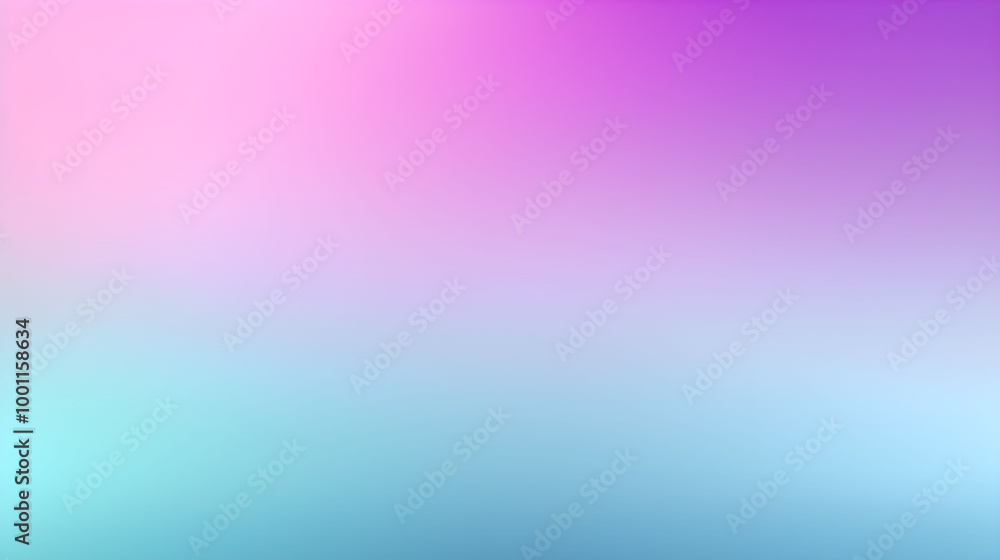 Obraz premium Abstract wavy gradient background with grainy texture. Purple and turquoise trendy backdrop with noise effect. Retro illustration.