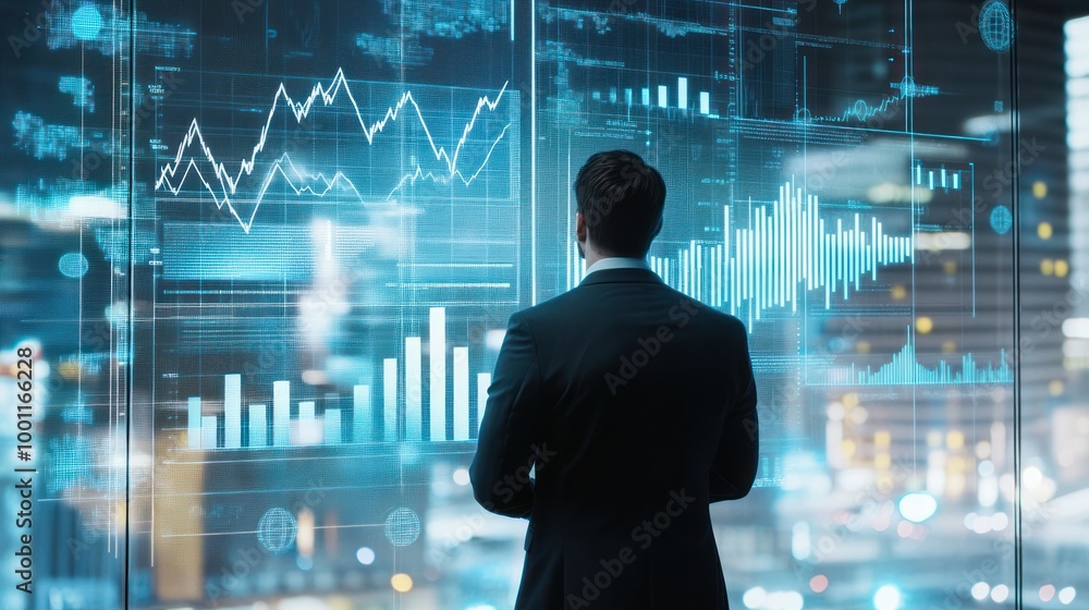 Businessman Analyzing Data Businessman Analyzing Data
