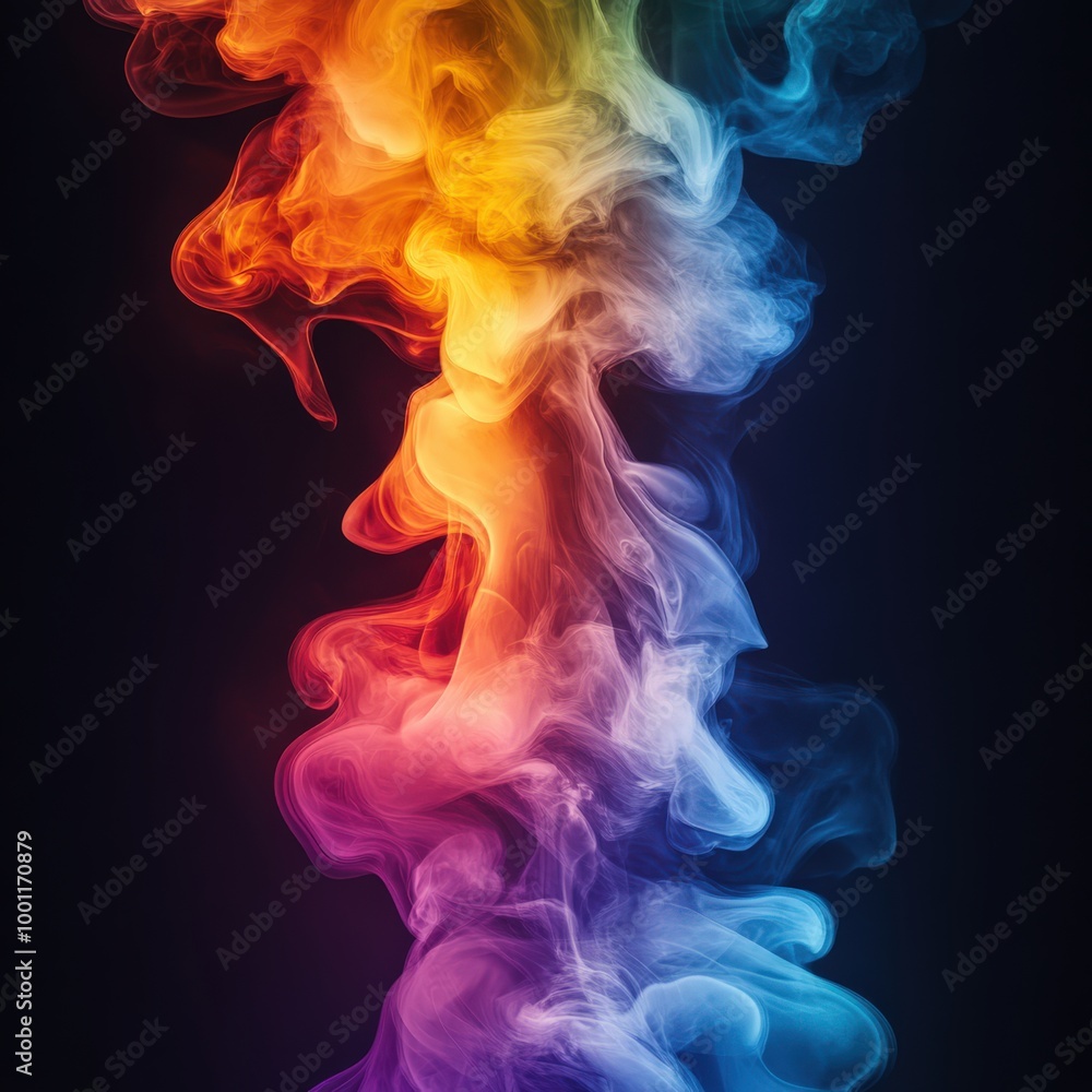 Abstract colorful energy light streaks against a dark background Abstract colorful energy light streaks against a dark background