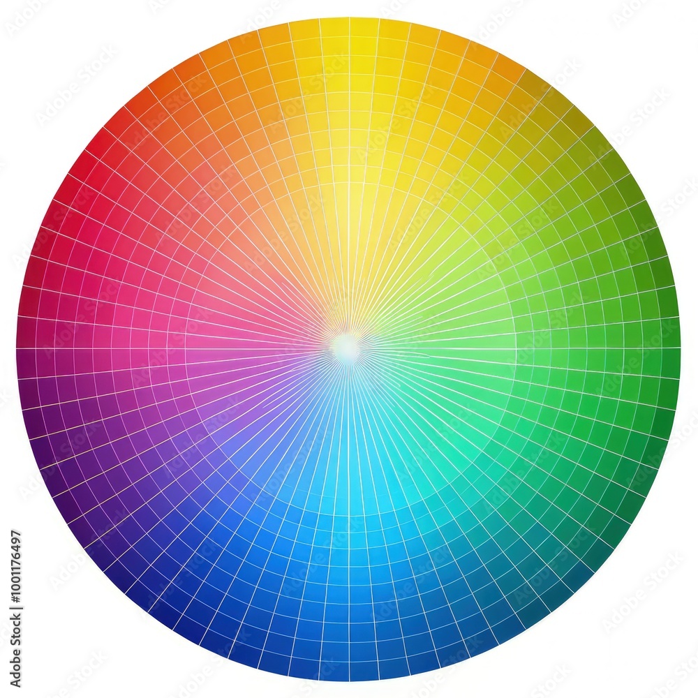 Create a vibrant color circle using the RZ standard scale for effective design. Generative AI Create a vibrant color circle using the RZ standard scale for effective design. Generative AI