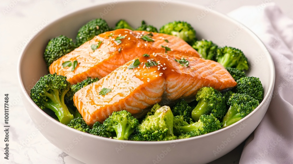Delicious Salmon with Broccoli: A Nutritious and Flavorful Meal Idea Delicious Salmon with Broccoli: A Nutritious and Flavorful Meal Idea