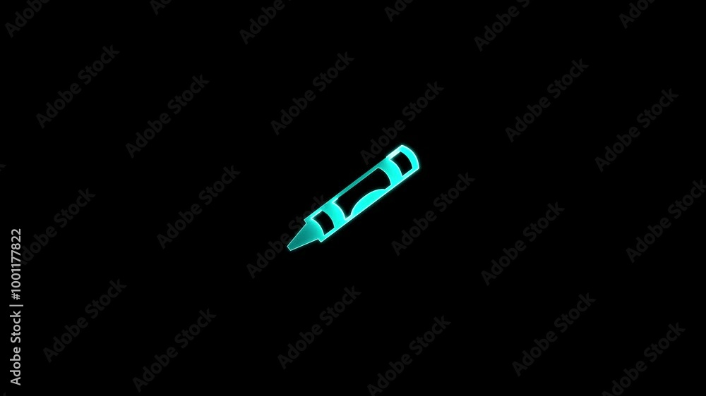 A monochrome pen icon within a circle appears with a simple and smooth animation. Animated of pencil icon A monochrome pen icon within a circle appears with a simple and smooth animation. Animated of pencil icon