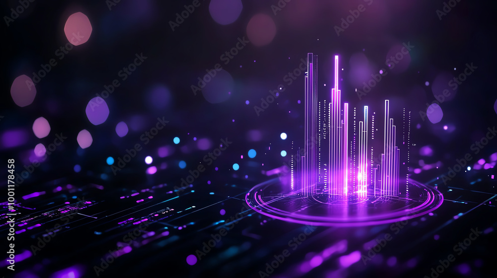 Visualizing big data with bar charts, line charts, pie charts, 3D illustration Visualizing big data with bar charts, line charts, pie charts, 3D illustration