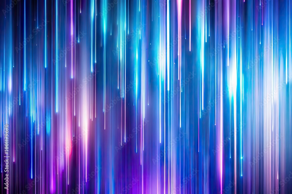 Blurred vertical motion streaks radiate from the center, creating a dynamic, futuristic, and speedy atmospheric background with a vibrant blue and purple color scheme. Blurred vertical motion streaks radiate from the center, creating a dynamic, futuristic, and speedy atmospheric background with a vibrant blue and purple color scheme.