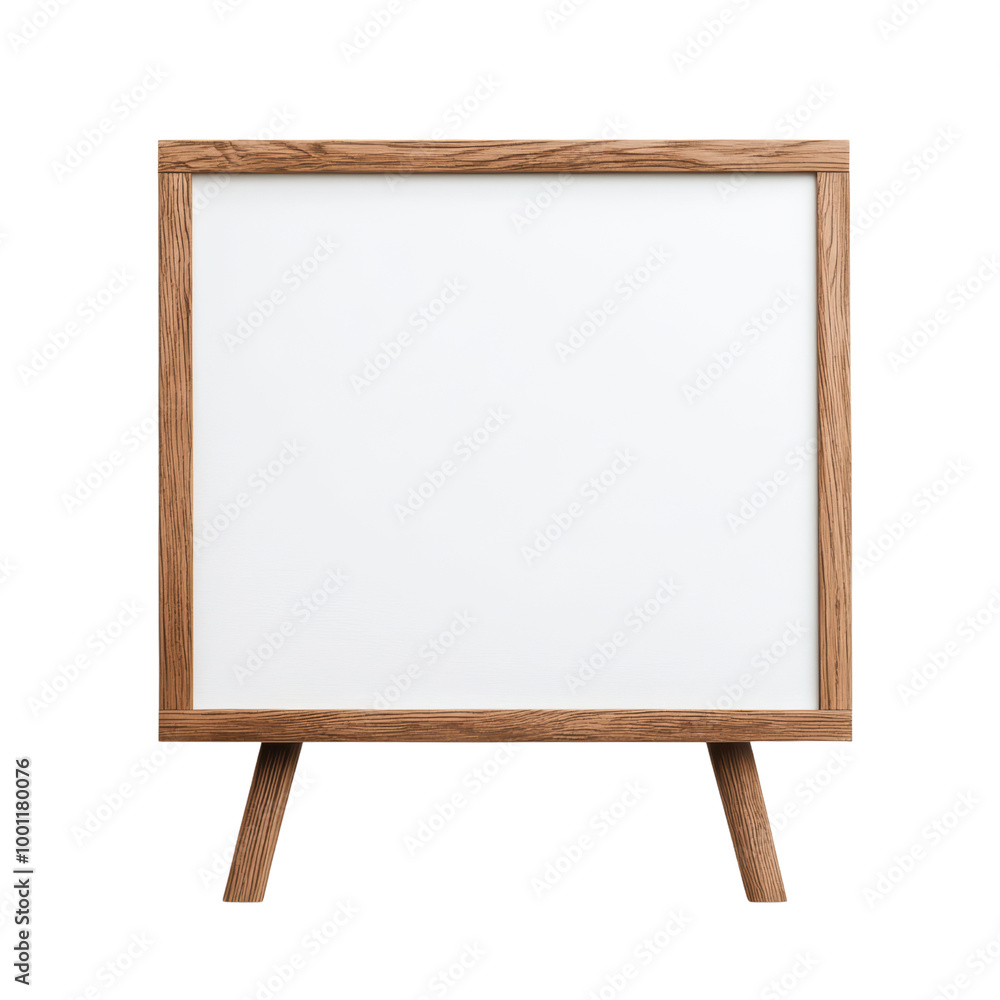 Minimalist wooden frame chalkboard on a stand Minimalist wooden frame chalkboard on a stand