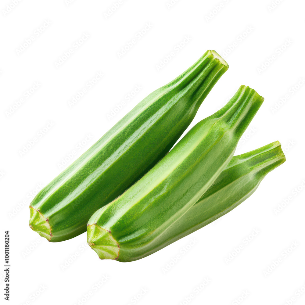 Fresh green zucchini on a transparent background Fresh green zucchini on a transparent background
