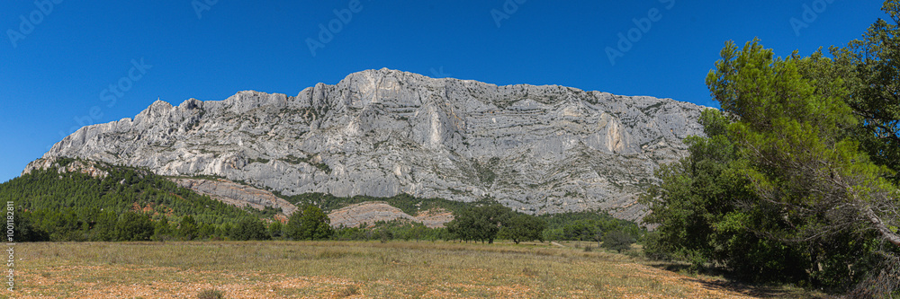 Sainte Victoire mountain in the light of an autumn afternoon Sainte Victoire mountain in the light of an autumn afternoon