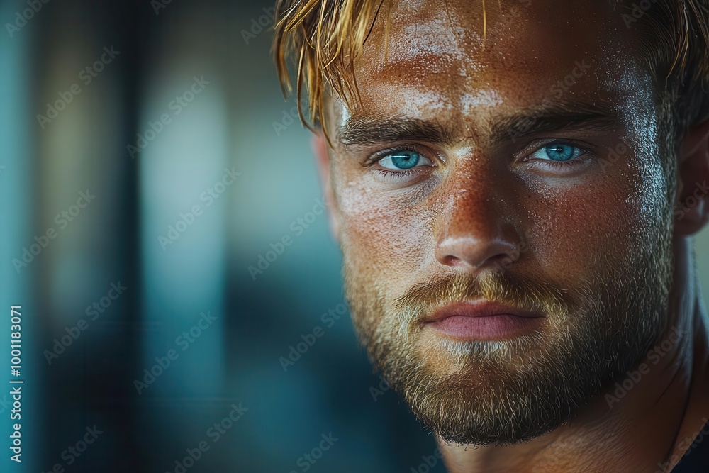 portrait of a dedicated man training in a crosstraining gym showcasing determination and strength the dynamic composition captures the essence of fitness and personal growth portrait of a dedicated man training in a crosstraining gym showcasing determination and strength the dynamic composition captures the essence of fitness and personal growth