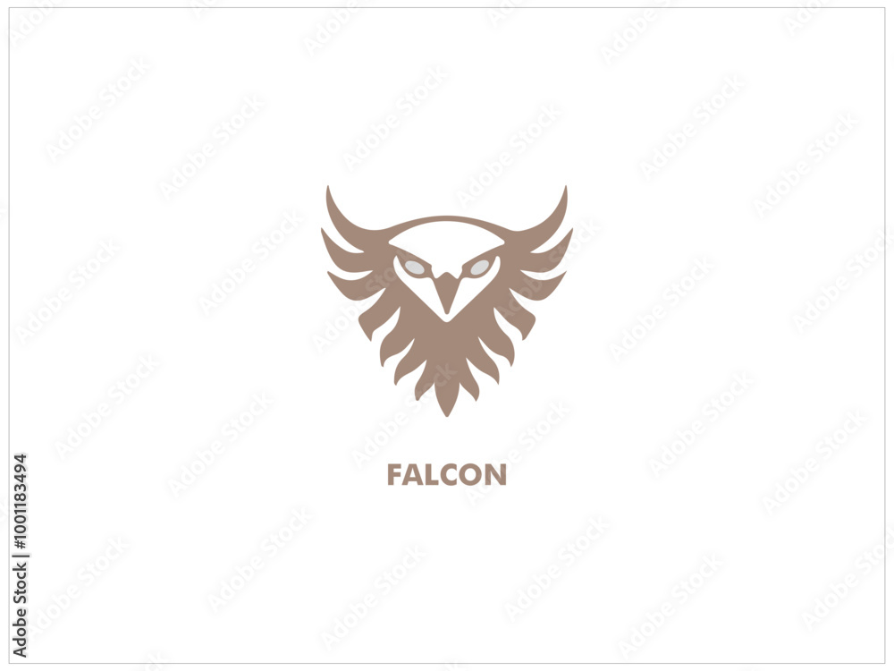 Fototapeta premium FALCON logo design ,vector, isolate template, illustration, which contain a brand identity .