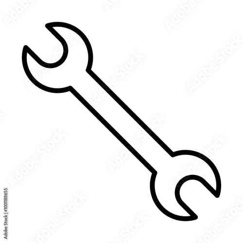 Wrench line icon