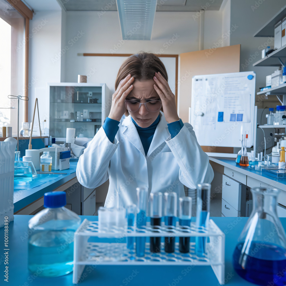 Fototapeta premium scientist working in laboratory