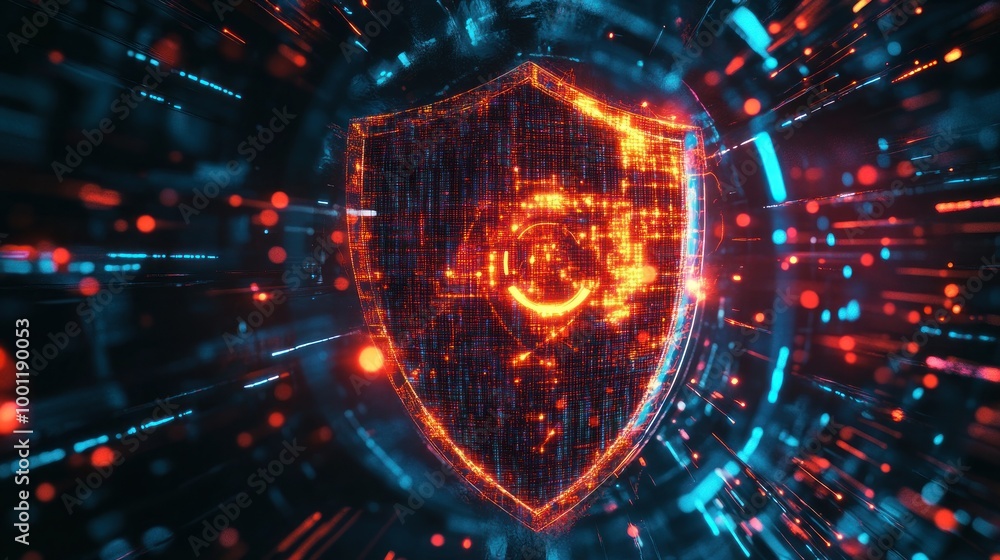 Fototapeta premium Cyber Security Shield