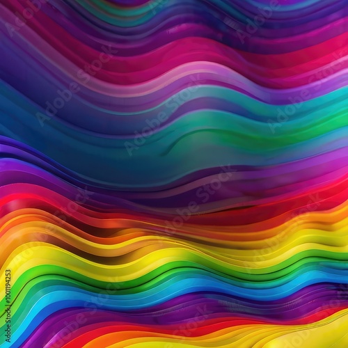 abstract lines and shapes in vibrant colors