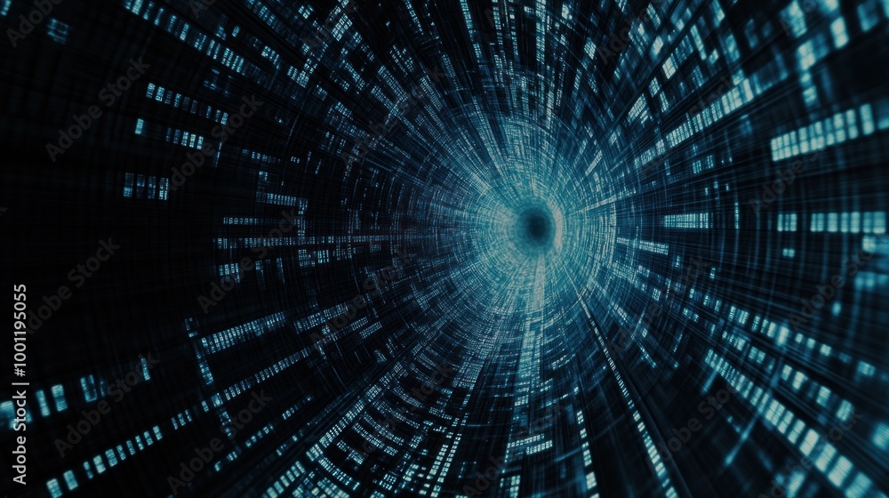 Abstract Tunnel of Data Abstract Tunnel of Data