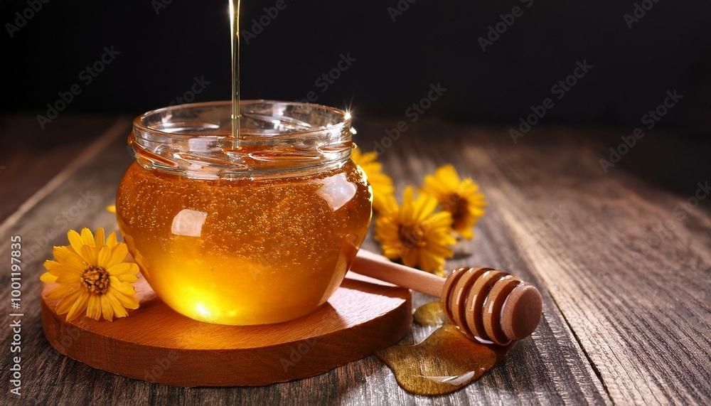 honey in a glass honey in a glass
