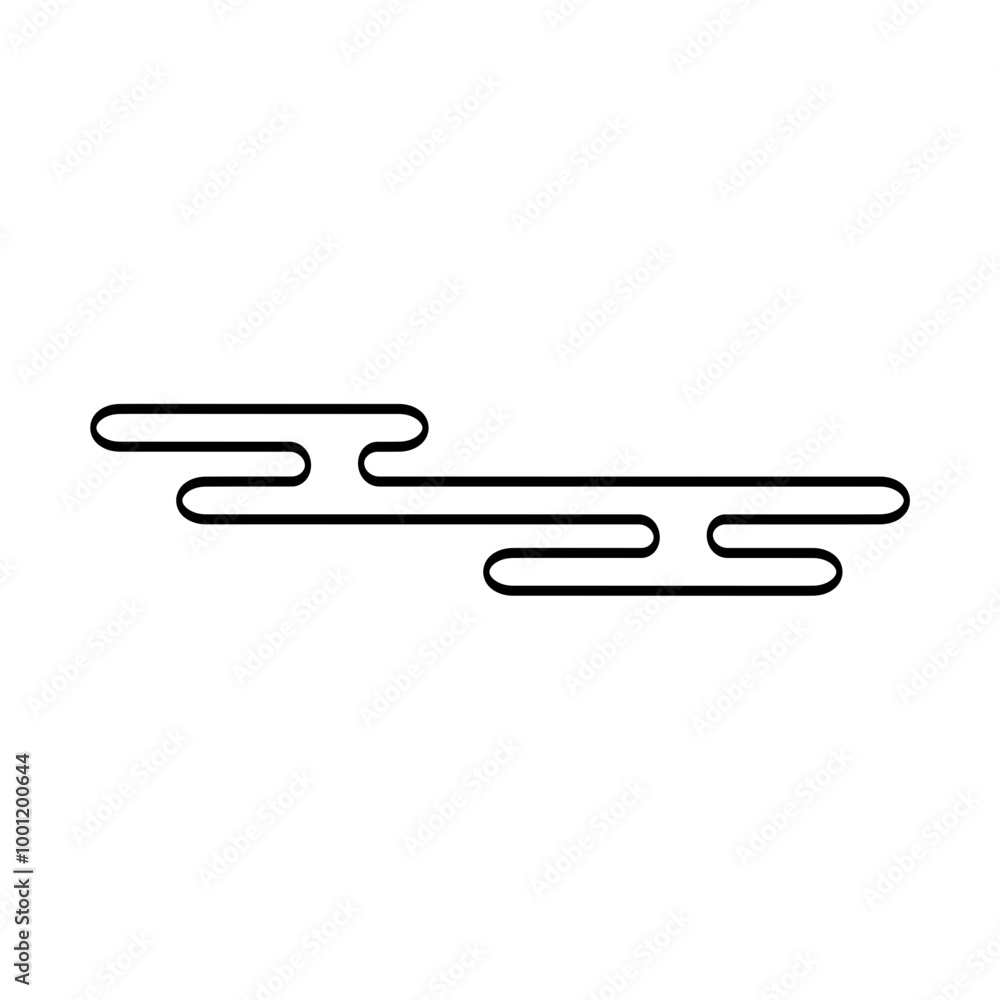 Cloud Japanese, Chinese. Asian elements. Pattern cloud for design prints. Clouds cartoon isolated on white background. Cloud Japanese, Chinese. Asian elements. Pattern cloud for design prints. Clouds cartoon isolated on white background.