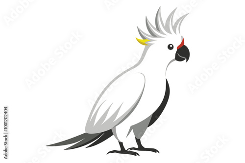 Cockatoo silhouette full body F.eps