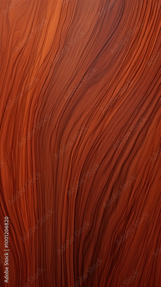 Naklejka premium Natural Mahogany Wood Texture - Detailed Wooden Grain Surface for Background or Design Elements with Copy Space for Text