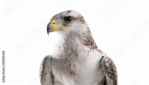 Seahawk on white background. Isolated of Animal.