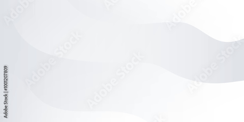 White abstract wave background. Fluid shapes composition. Creative illustration for poster, web, landing, page, cover, EPS 10