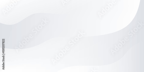 White abstract wave background. Fluid shapes composition. Creative illustration for poster, web, landing, page, cover, EPS 10