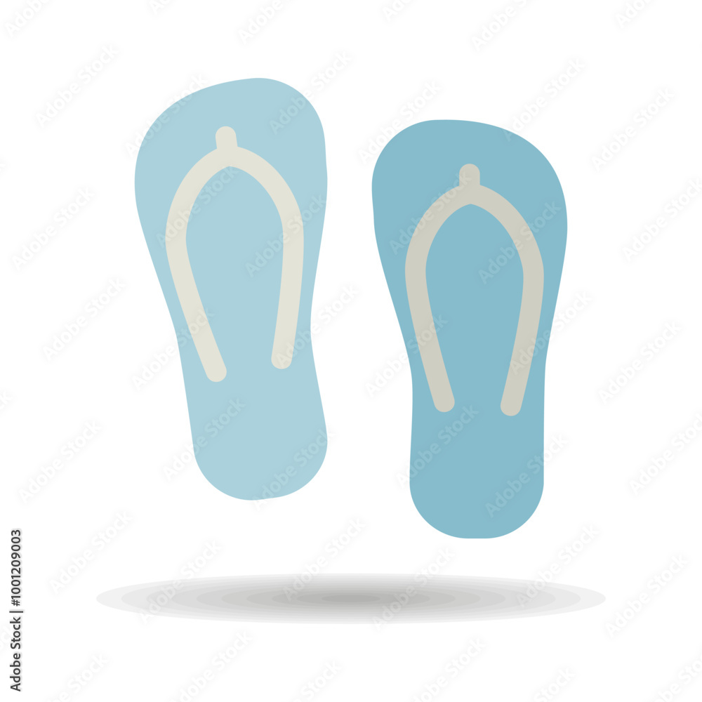 Flip Flops flat vector icon. Summer sign Flip Flops flat vector icon. Summer sign