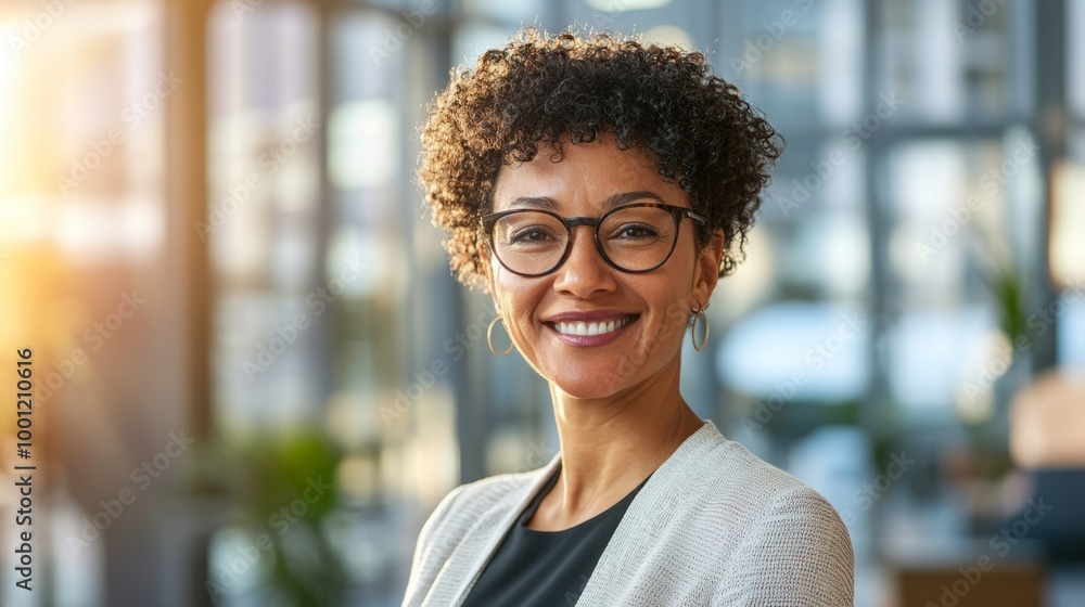 Confident Businesswoman in Modern Office Confident Businesswoman in Modern Office
