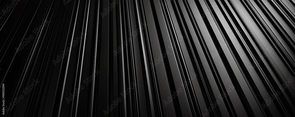Textured black metal wall with precise acrylic stripe details, 8K photorealistic rendering, black wall metal material acrylic, luxury surface Textured black metal wall with precise acrylic stripe details, 8K photorealistic rendering, black wall metal material acrylic, luxury surface