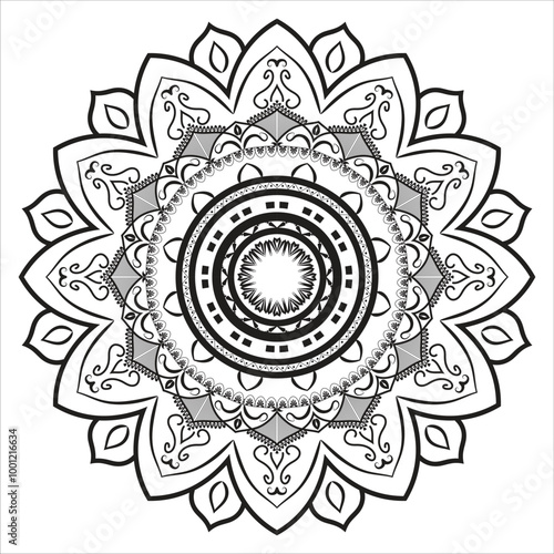 Mandala Round Ornament Pattern