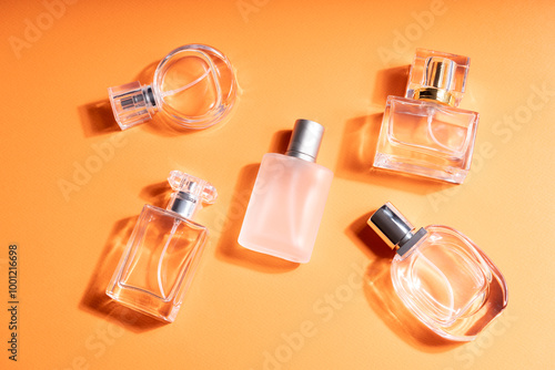 perfume bottle top view