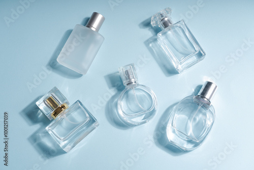 perfume bottle top view