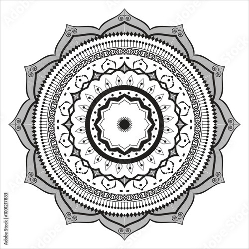 Figure mandala for coloring